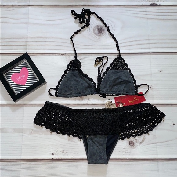 🔔 Tigerlily Havana Crocheted 2 Piece Bikini NWT - Picture 2 of 8